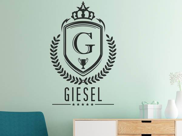 Wandtattoo Giesel Wappen