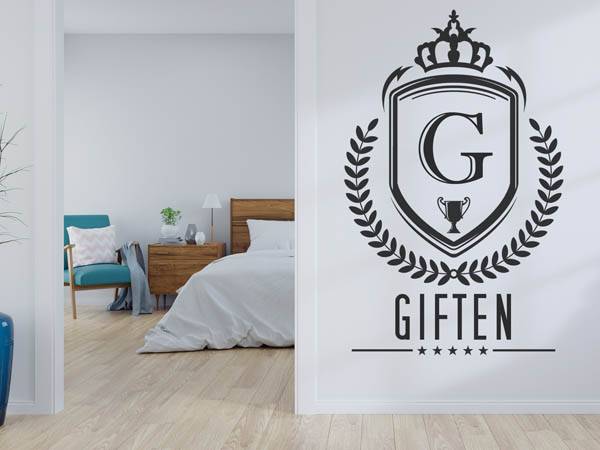 Wandtattoo Giften Wappen