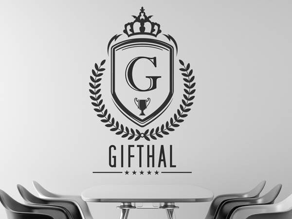 Wandtattoo Gifthal Wappen
