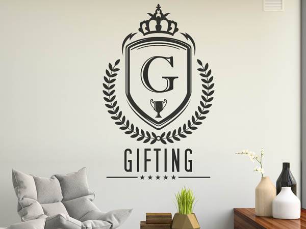 Wandtattoo Gifting Wappen