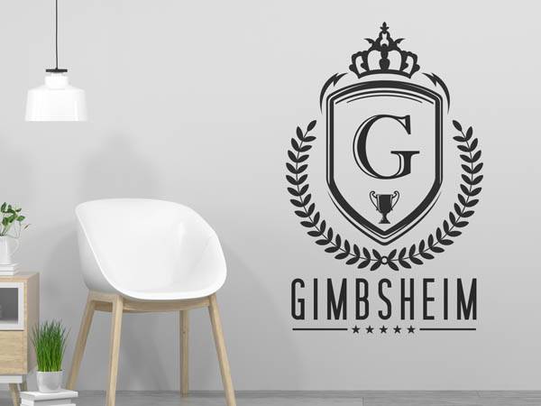 Wandtattoo Gimbsheim Wappen