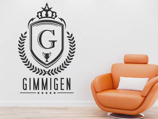 Wandtattoo Gimmigen Wappen