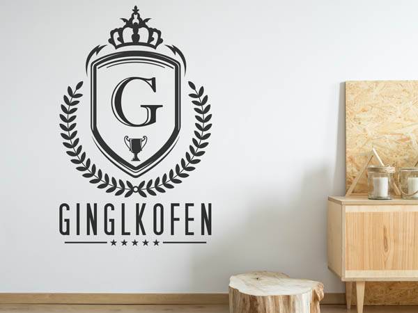 Wandtattoo Ginglkofen Wappen