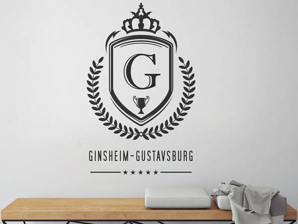 Wandtattoo Ginsheim-Gustavsburg Wappen