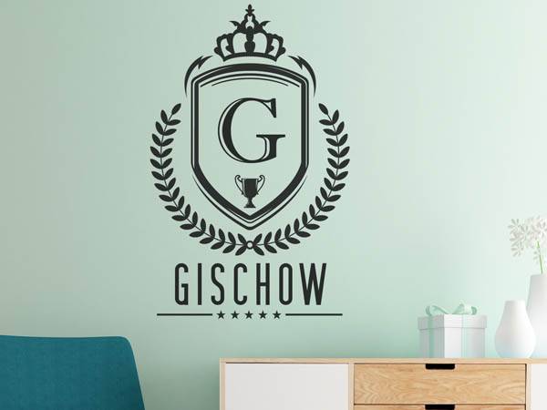 Wandtattoo Gischow Wappen