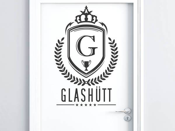 Wandtattoo Glashütt Wappen