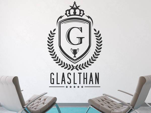 Wandtattoo Glaslthan Wappen