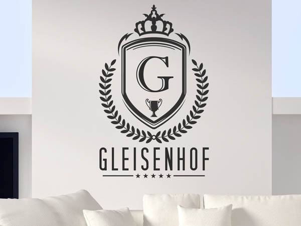 Wandtattoo Gleisenhof Wappen
