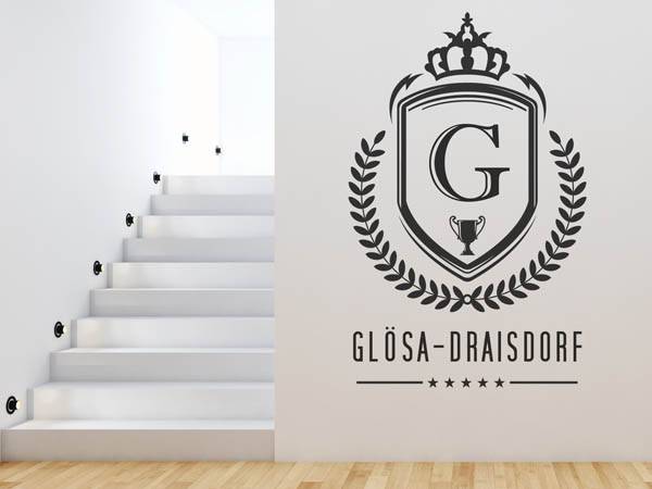 Wandtattoo Glösa-Draisdorf Wappen