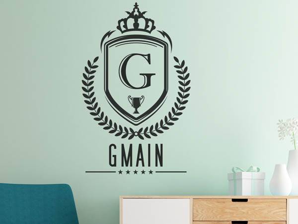 Wandtattoo Gmain Wappen