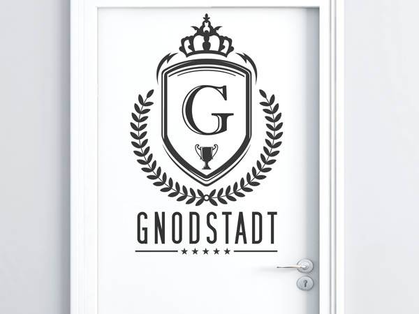 Wandtattoo Gnodstadt Wappen