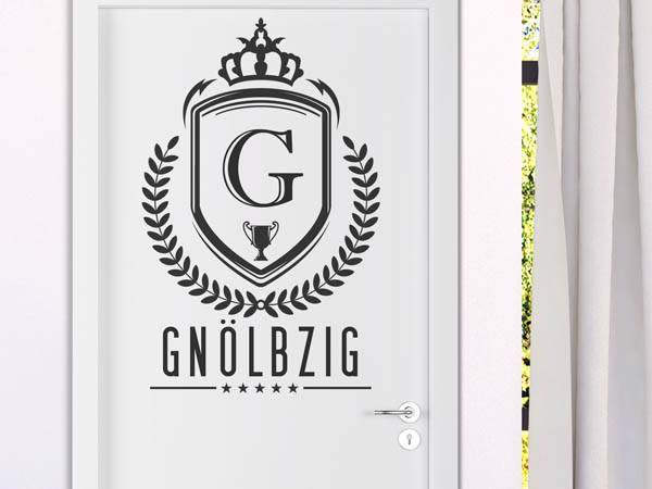Wandtattoo Gnölbzig Wappen