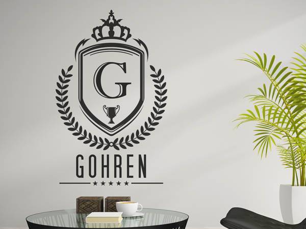 Wandtattoo Gohren Wappen
