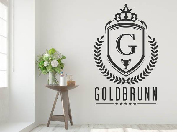 Wandtattoo Goldbrunn Wappen