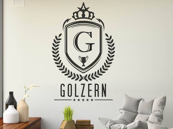 Wandtattoo Golzern Wappen