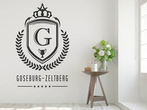 Wandtattoo Goseburg-Zeltberg Wappen
