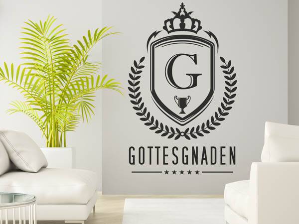Wandtattoo Gottesgnaden Wappen