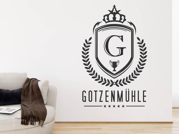 Wandtattoo Gotzenmühle Wappen