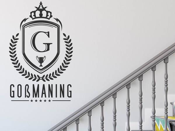 Wandtattoo Goßmaning Wappen