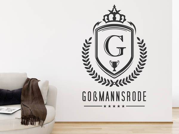 Wandtattoo Goßmannsrode Wappen