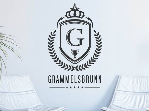 Wandtattoo Grammelsbrunn Wappen