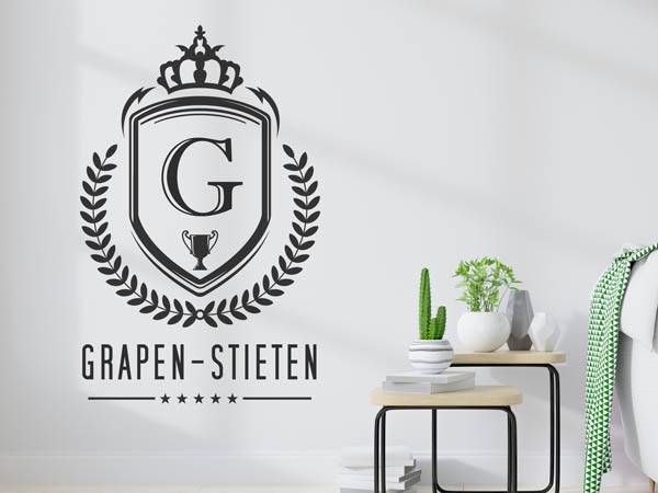 Wandtattoo Grapen-Stieten Wappen