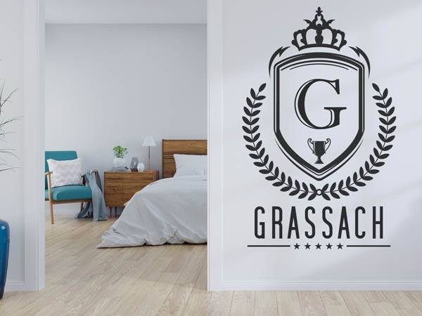 Wandtattoo Grassach Wappen