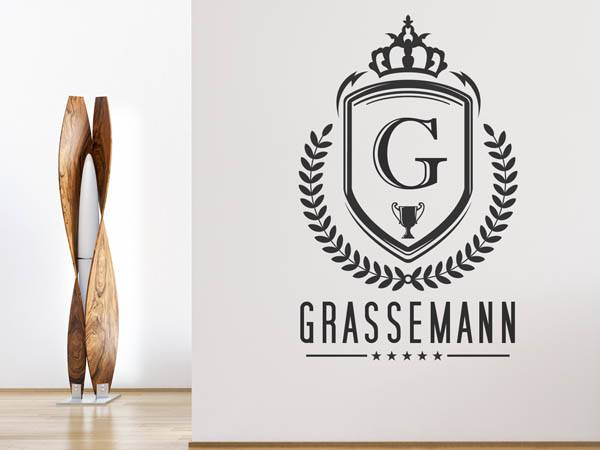 Wandtattoo Grassemann Wappen