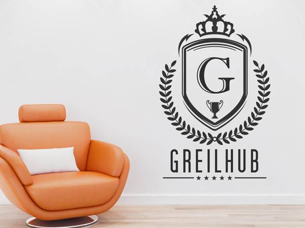 Wandtattoo Greilhub Wappen
