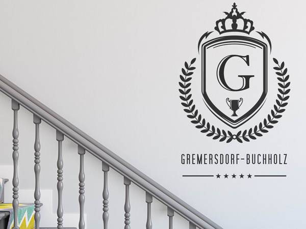 Wandtattoo Gremersdorf-Buchholz Wappen