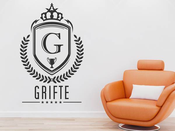 Wandtattoo Grifte Wappen