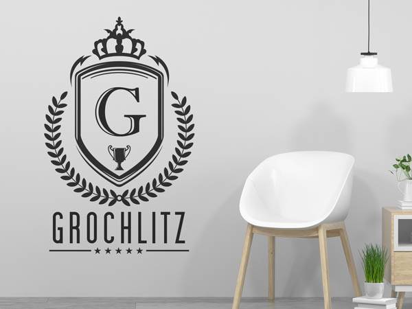 Wandtattoo Grochlitz Wappen