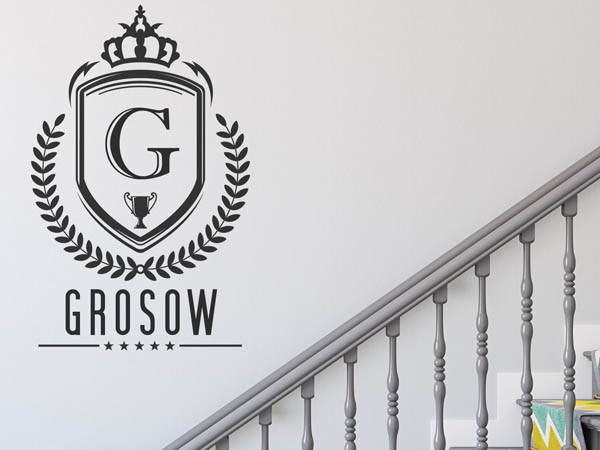 Wandtattoo Grosow Wappen