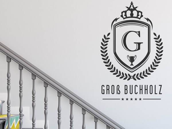 Wandtattoo Groß Buchholz Wappen