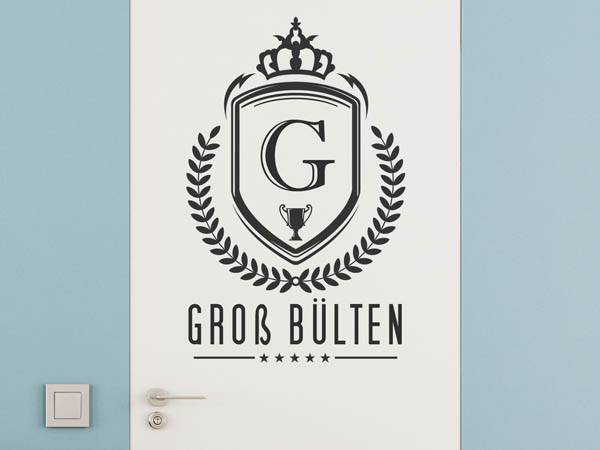Wandtattoo Groß Bülten Wappen