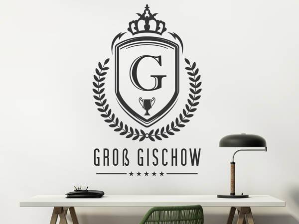 Wandtattoo Groß Gischow Wappen