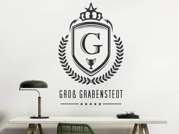 Wandtattoo Groß Grabenstedt Wappen