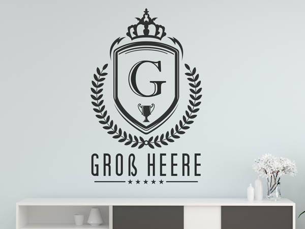 Wandtattoo Groß Heere Wappen