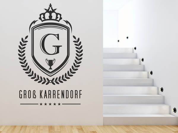 Wandtattoo Groß Karrendorf Wappen