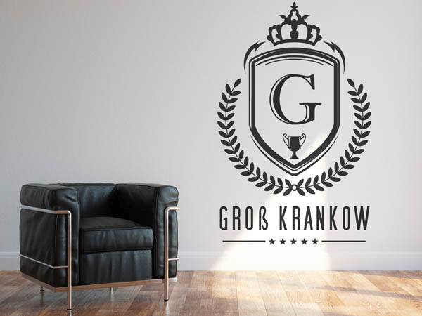 Wandtattoo Groß Krankow Wappen