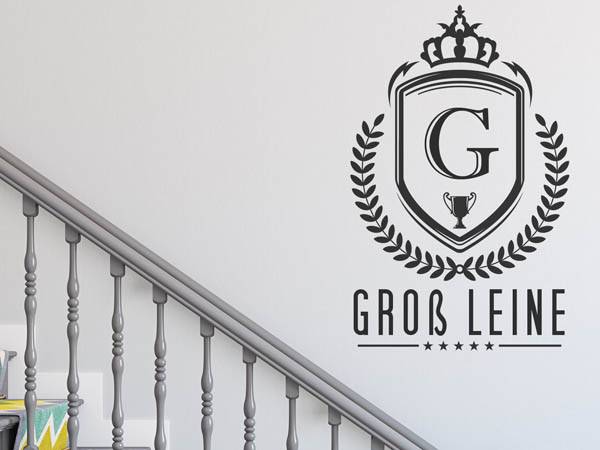 Wandtattoo Groß Leine Wappen