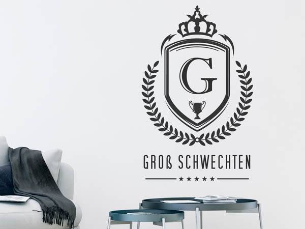 Wandtattoo Groß Schwechten Wappen