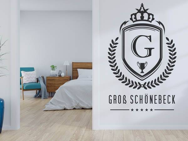 Wandtattoo Groß Schönebeck Wappen