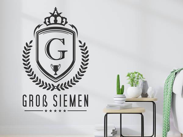 Wandtattoo Groß Siemen Wappen