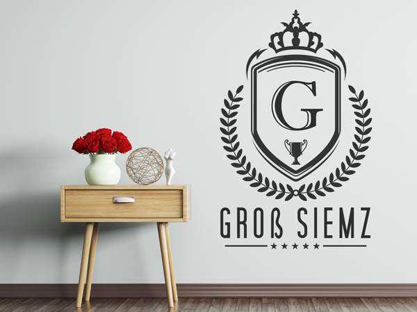Wandtattoo Groß Siemz Wappen