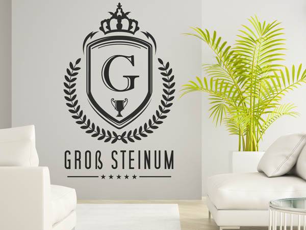 Wandtattoo Groß Steinum Wappen