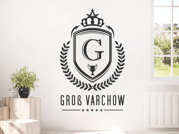 Wandtattoo Groß Varchow Wappen