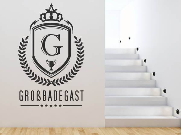 Wandtattoo Großbadegast Wappen