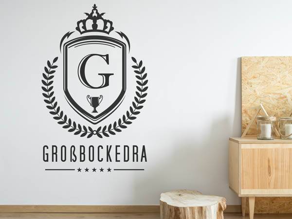 Wandtattoo Großbockedra Wappen