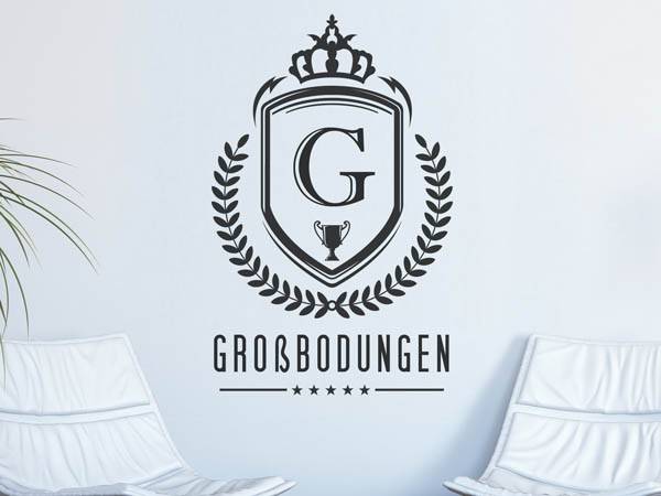 Wandtattoo Großbodungen Wappen